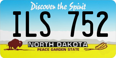 ND license plate ILS752