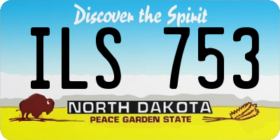 ND license plate ILS753