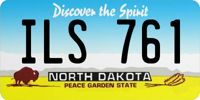 ND license plate ILS761