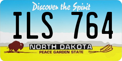 ND license plate ILS764