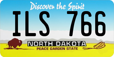 ND license plate ILS766
