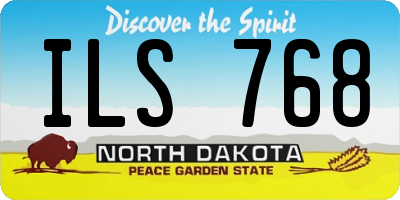ND license plate ILS768