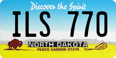 ND license plate ILS770