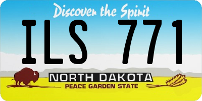 ND license plate ILS771