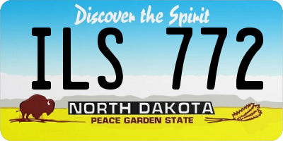 ND license plate ILS772