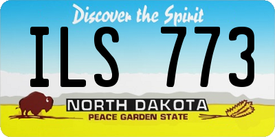 ND license plate ILS773