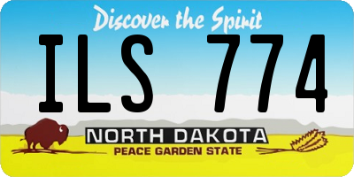 ND license plate ILS774
