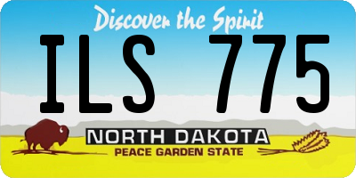 ND license plate ILS775