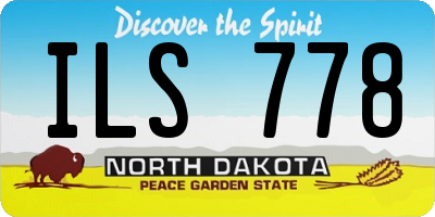 ND license plate ILS778