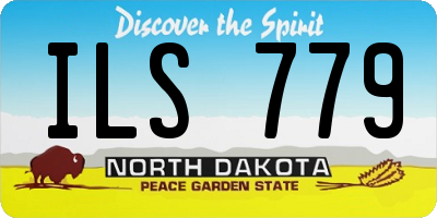 ND license plate ILS779