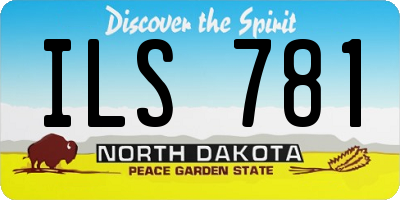 ND license plate ILS781