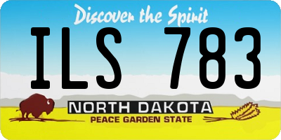 ND license plate ILS783