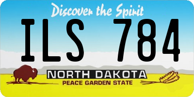ND license plate ILS784