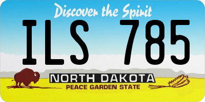 ND license plate ILS785
