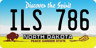 ND license plate ILS786