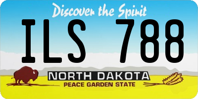 ND license plate ILS788