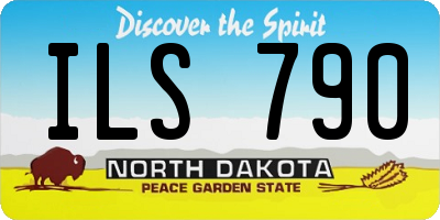 ND license plate ILS790