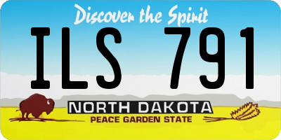 ND license plate ILS791