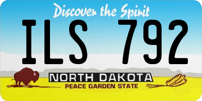 ND license plate ILS792