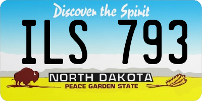 ND license plate ILS793