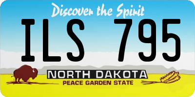 ND license plate ILS795