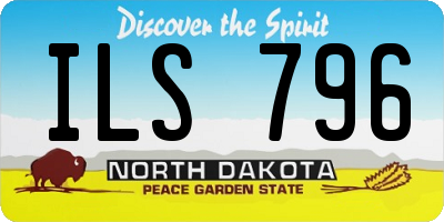 ND license plate ILS796