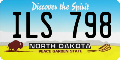 ND license plate ILS798