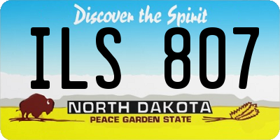 ND license plate ILS807