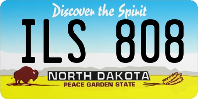 ND license plate ILS808