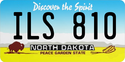 ND license plate ILS810