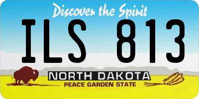 ND license plate ILS813