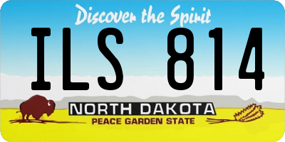 ND license plate ILS814