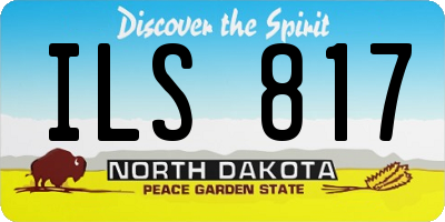 ND license plate ILS817