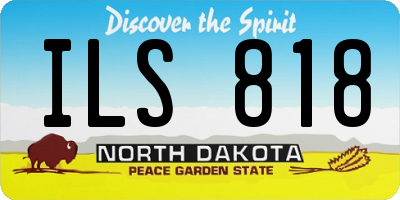 ND license plate ILS818