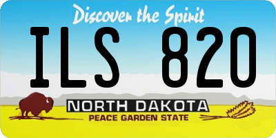 ND license plate ILS820