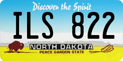 ND license plate ILS822