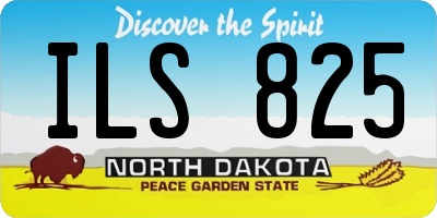 ND license plate ILS825