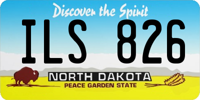 ND license plate ILS826