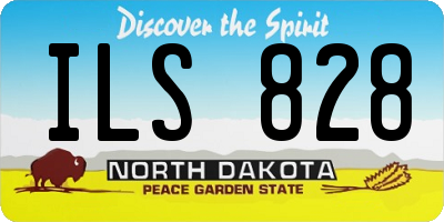 ND license plate ILS828