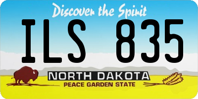 ND license plate ILS835
