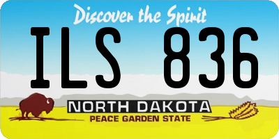 ND license plate ILS836