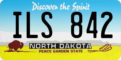 ND license plate ILS842