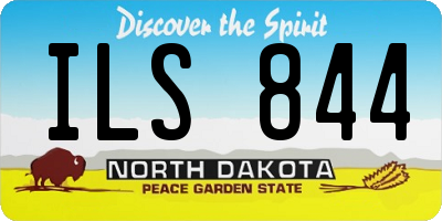 ND license plate ILS844