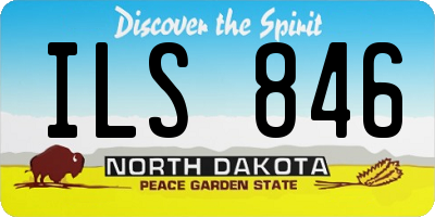 ND license plate ILS846