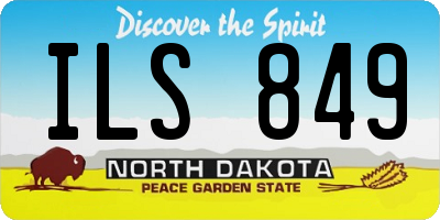 ND license plate ILS849