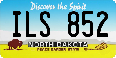 ND license plate ILS852