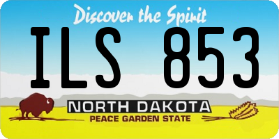 ND license plate ILS853