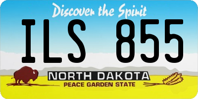 ND license plate ILS855