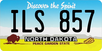 ND license plate ILS857