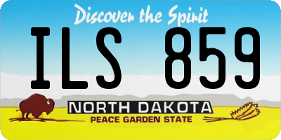 ND license plate ILS859
